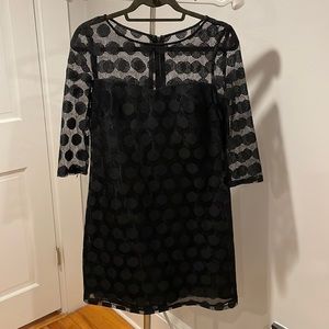 Betsy Johnson black retro mini dress